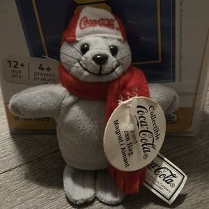 Vintage 1999 Grey Seal Coke Magnet Bean Bag Seal